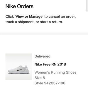 Nike Free RN 2018 White Running Shoes